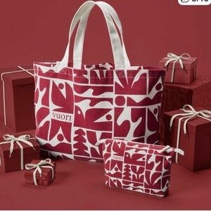 Vuori Red and White Limited Addition Bag Set